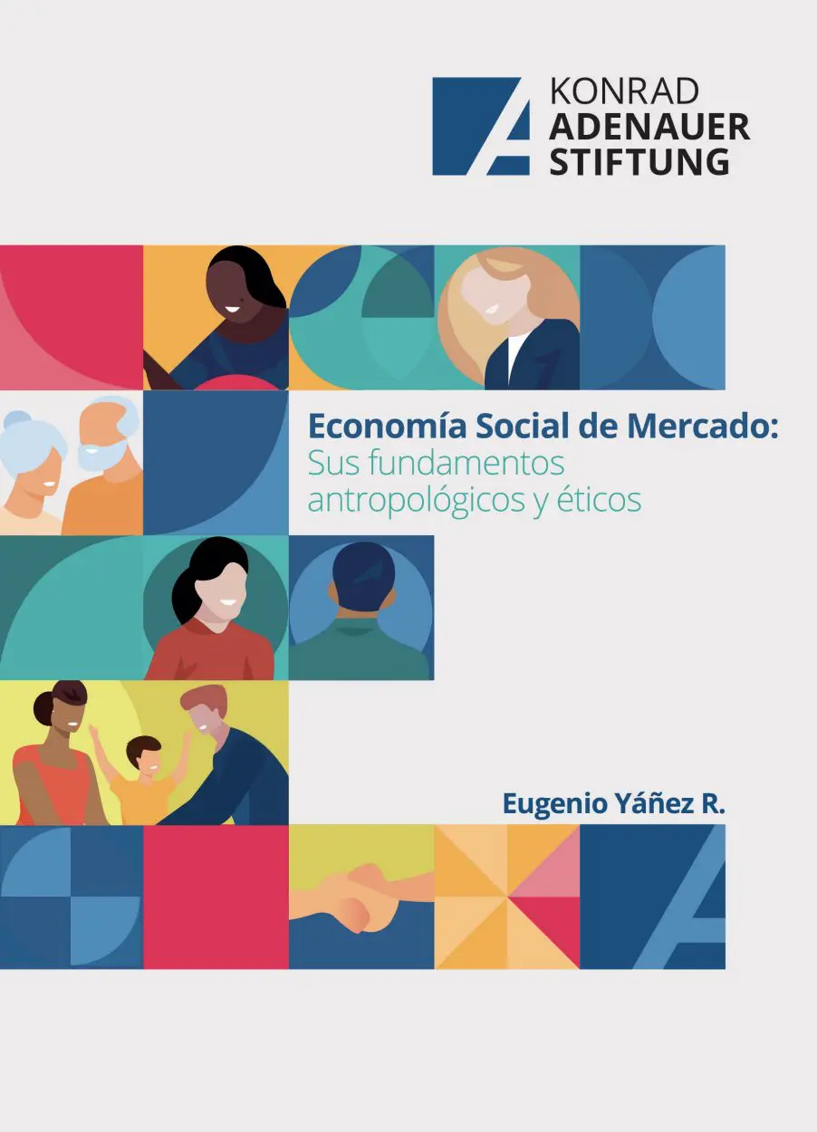 Portada de: Analisis del libro Economia Social de Mercado y sus fundamentos antropológicos (KAS) de Eugenio Yáñez R.