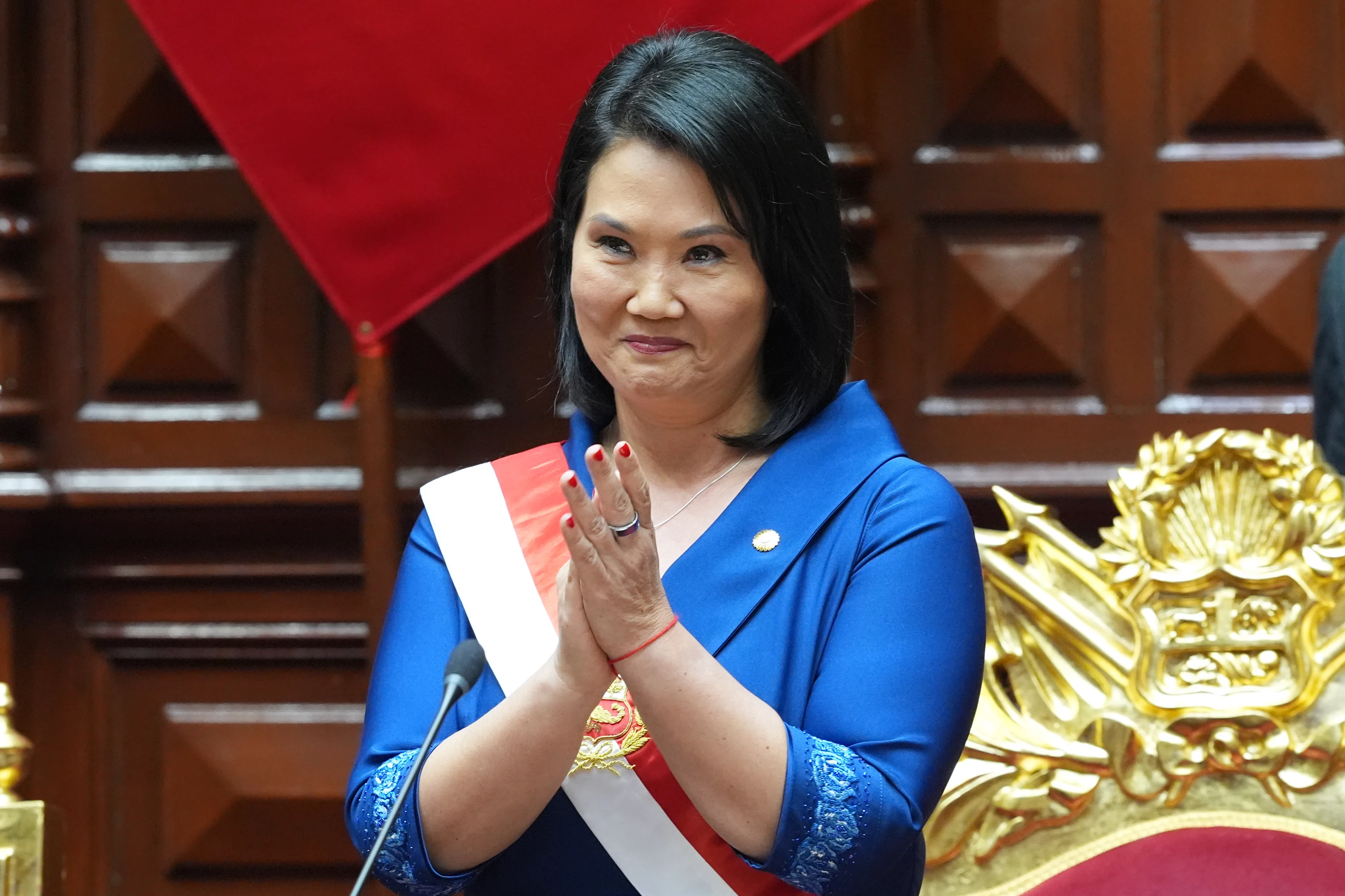 Portada de: Análisis del discurso de la presidente Keiko Fujimori al tomar su mandato