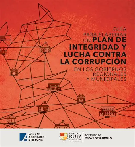 Portada de: Guia para elaborar un Plan de Integridad y Lucha contra la Corrupción en los Gobiernos Regionales y Municipales, por la KAS